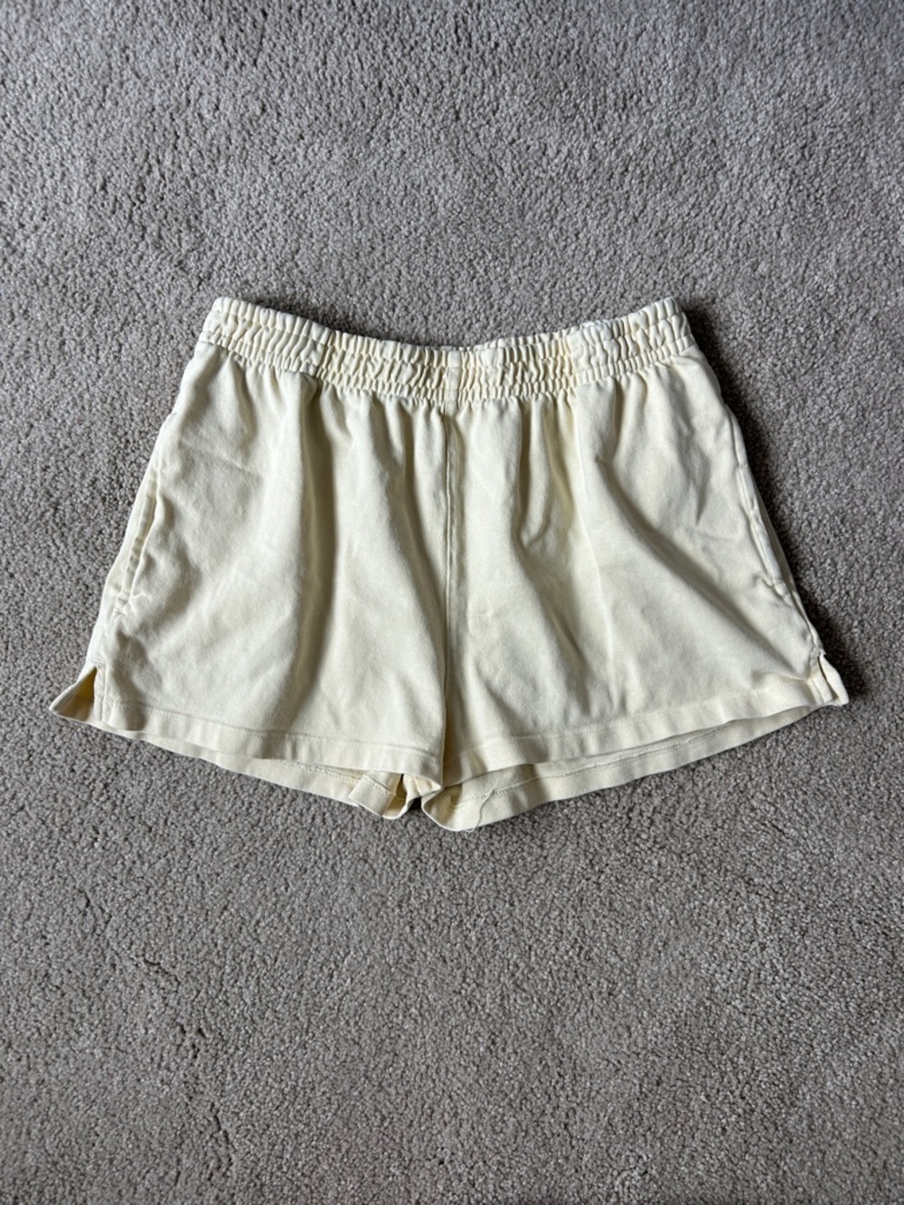 Brandy Melville Yellow Sweat Shorts
